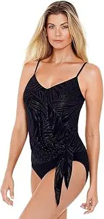 Magicsuit Women's Stroke of Luck Alex Metallic Underwire Bra Tankini Top
