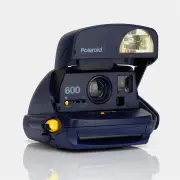 Polaroid 600 Type 80's Style 600 Express Blue Refurbished Vintage Camera