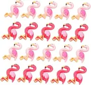 40pcs Flamingo Accessories Phone Shell Accessories for Hair Hand Jewelry Creative Phone Case Charms Bird Charms Diy Car Accessories Miniature Flamingo Model Self Made Hawaii Resin/1121