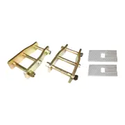 Pair Rear Extended Shackle Leaf Spring Wedges for Toyota Landcruiser 80 Prado 90