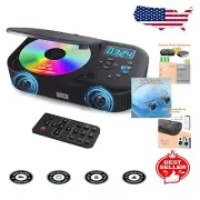 Rechargeable CD Player with Remote, Bluetooth & Anti-jump – Speaker System