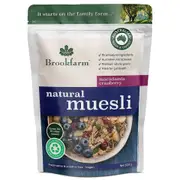 Organic Brookfarm Natural Muesli with Macadamia Cranberry – Fresh, healthy organic delivery | Doorstep Organics.