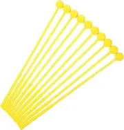 EXQUIMEUBLE 10pcs Percussion Instrument Mallets Comfortable Grip Drumsticks for Tongue Drum Glockenspiel Marimba Xylophone Durable Plastic Construction for Young Drummers