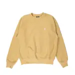 STUSSY SWIRL APPLIQUE CREW SWEATSHIRT - TAN 駝色衛衣