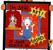 Hot Flashes Wall Quilt Pattern Country Folk Whimsical Cottage