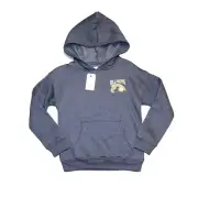 Billabong Gray Hoodie Sweatshirt Pullover Rainbow Skeleton Surfing NWT Small 8