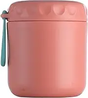 Insulated Soup Cup Stainl Steel Nsulated Water Cup with Spoon Nsulated Lunch Container Leakproof Food Flask for Hot Food Soup for Kid Adult Office Picnic Pink