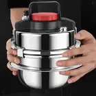 Mini Pressure Cooker Mini Portable Pressure Cooker for Rice Soup Slow Cooker