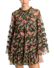 Cinq a Sept Ruffled Shift Dress