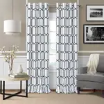 Elrene Home Fashions Kaiden Geometric Curtain Panel, 52 x 84