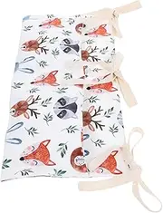 ifundom Crib Hanging Storage Bag Pacifier Toy Organizer Diaper Caddy for Baby Portable Diaper Bag