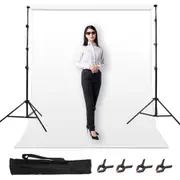 Backdrop Stand 1.5-3m Adjustable Photo Studio Background Support for Weddings Parties