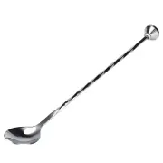 Cocktail Drink Mixer Stainless Steel Stirring Mixing Spoon Ladle Muddler Bar AC