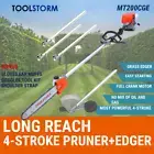 4-STROKE Pole Chainsaw Petrol Chain Saw Tree Pruner Lawn Grass Edger BrushCutter