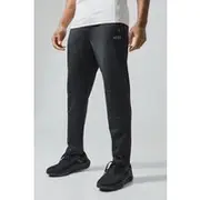 Mens Black Man Active Stretch Joggers