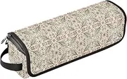 [sanluoli] Hot Hair Tools Travel Bag and Heat Resistant Mat Waterproof Flat Curling Irong Travel Organizer Boho Safari Tribe Leaves Travel Bag for Women