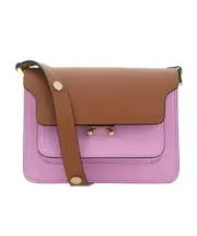 Marni Trunk Colour-Block Mini Shoulder Bag One size Brown