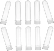 DONFAMDS 10Pcs Reusable Transparent Test Tubes with Caps Portable Storage Tubes for Candy Beads and Items Practical and Convenient Storage