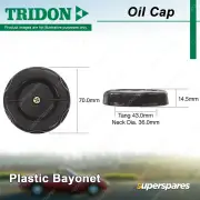 Tridon Oil Cap Plastic Bayonet 36.0mm for Daewoo 1.5 Cielo GL GLX Espero