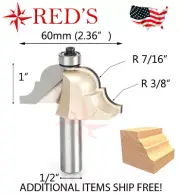 Tideway Carbide Pro LC08111608 1" Classical Roman OGEE 1/2" shank router bit