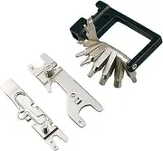 zolyet Bicycle Maintenance Tool Bike Multi Tool Bicycle Repa Kit Spoke Wrench Chain Remover Tool for Road and Mountain Bikes Black