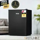 70L Bar Fridge Portable Mini Fridge 5L Separate Chiller 6 Levels Eco 60W Black