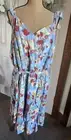 Lauren Conrad NWT Sleeveless Size 2XL V-Neck Floral Print Faux Wrap Sun Dress