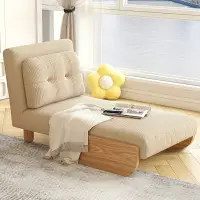 在飛比找樂天市場購物網優惠-【免運】美雅閣| 日式實木沙發床伸縮多功能一體兩用客廳布藝小