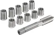 Spark Plug Thread Repair Kit, Re-Thread Repair Tool Tap Reamer Inserts Kit M10x1.0 Thread