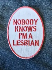 Lesbian Gay LGBTQ+ Iron On Embroidery Patch Destination Souvenir Gift
