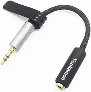 [ 3.5mm Male ] 3.5mm Male to 4.4mm Female 8 Core Silver Plated Headphone Earphone Audio Adapter Cable New in Box 3.5mm Stereo to 4.4mm Balanced [ 4.4mm Female ]