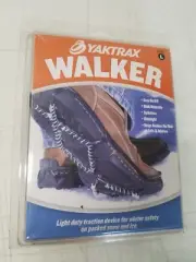 Yaktrax Walker Spikeless Cleats Size Large Snow & Ice Traction Lightweight 1989