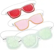 PLAFOPE 4pcs Sleep Eye Mask Gel Eye Mask for Puffy Eyes Dark Circles Headaches Vapor Eye Pads