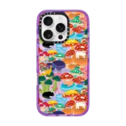 iPhone 16 Pro Impact Case Cats in Mushroom Forest