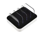 Multi-Port Charging Base Mobile Phone Charger Mobile Phone Charging Bracket - Silver