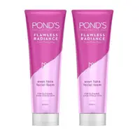 在飛比找PChome24h購物優惠-Pond's旁氏無瑕透亮洗面乳 100gx2入