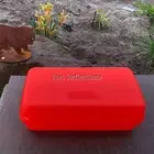 TUPPERWARE SUB HOAGIE RECTANGLE SANDWICH KEEPER - FLUORESCENT BRIGHT ORANGE