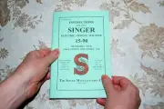 LARGE-PRINT Deluxe-Edition Instructions Manual for Singer 15-90 Sewing Machine
