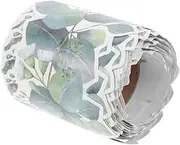 GETAJGHSD 1 Roll Eucalyptus Leaf Bulletin Board Border Trim Greenery Decoration for Classroom Home Office Easy to Use Vibrant Design Versatile Wall Decor