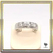 Elegant 925 Silver 4.1g Mens Band 0.25 CTW Natural Diamond Hip Hop Size 10 Ring