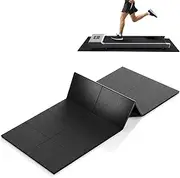 Foldable Treadmill Mat Walking Pads, Bike Exercise Equipment Mat, 1/4" Thick, 68"x24" Anti-Slip Waterproof Floor Protector for Carpet, Home Hardwood, Home Gyms, Workout Fitness Machines, Yoga