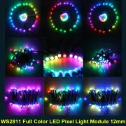 DC5V DC 12V 12mm LED WS2811 Pixel Module 50 Node/String Digital RGB Full Color