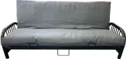 Twin Gray Denim Futon Mattress Cover, Bed Slipcovers Encasement Protector