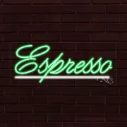 BRAND NEW "ESPRESSO" UNDERLINED 30x12X1 INCH LED FLEX INDOOR SIGN 30053