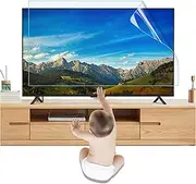 TV Screen Protectors Anti UV TV Screen Protector for 32-75 Inch, Blue Light Filter/Anti-Scratch/Anti-Fingerprint Screen Frosted Film for TCL,Samsung,Curved Screen/Clear / 55 Inches 1221x689mm
