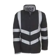 Yoko Unisex Adult Kensington Hi-Vis Jacket (Black) - PC7401