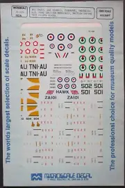 Micro Scale 1/72nd Scale BAe Hawks Decal Sheet No. 72-434