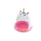 Intex Caticorn Baby/Toddler Inflatable Swimming Pool w/ Built-in Sunshade