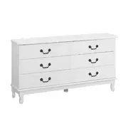 Artiss 6 Chest of Drawers - KUBI White