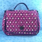 Vera Bradley Turnlock Crossbody Purse Katalina Pink Diamonds Fall 2015 NWT